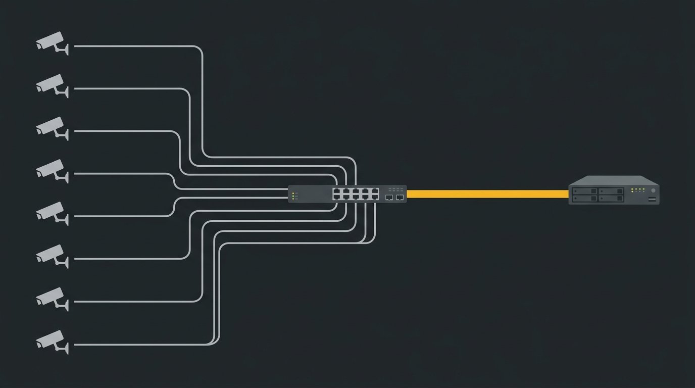 سويتش 100 ميجا مقابل Gigabit للكاميرات: هل 100 ميجا كفاية؟