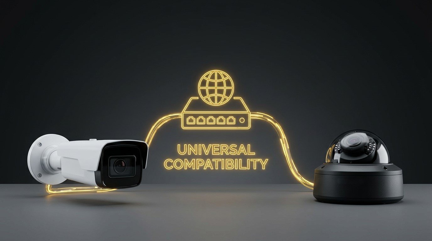 الفرق بين ONVIF وكاميرا مقفولة على البراند — ليه يهمك عند الشراء؟