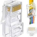 وصلات RJ45 (100 قطعة) مفتوحه