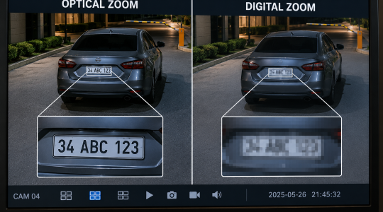 Digital Zoom vs Optical Zoom — الفرق اللي بيخدعك وقت شراء كاميرا المراقبة