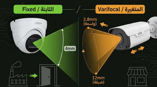 Fixed vs Varifocal امتى تختار إيه في كاميرات المراقبة؟