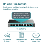 سوتش باور جيجا tplink موديل TL-SG108PE